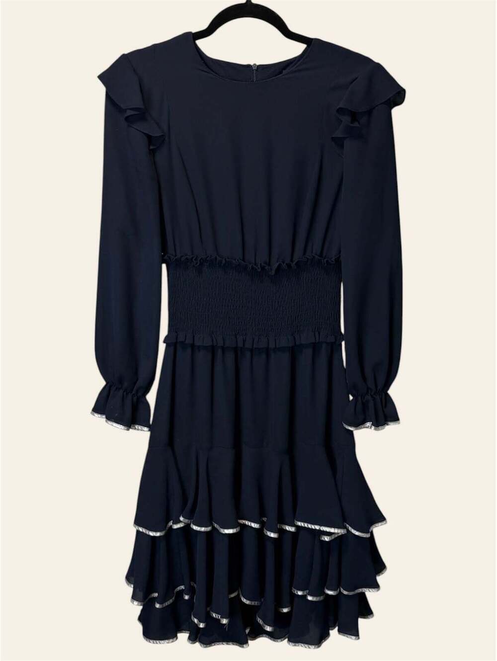 Touch Navy Tiered Dress
